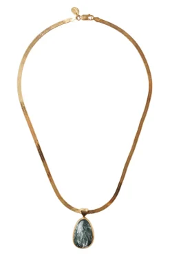Chan Luu Totem Herringbone Necklace in Yellow Gold