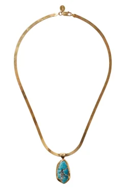 Chan Luu Totem Herringbone Necklace in Yellow Gold