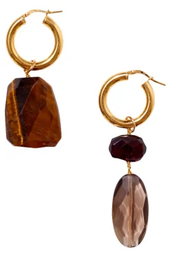 Chan Luu Voyage Hoops in Tiger's Eye Mix