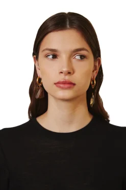 Chan Luu Voyage Hoops in Tiger's Eye Mix