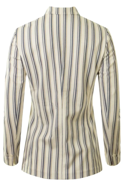 Circolo 1901 Multi Color Striped Blazer in Blue