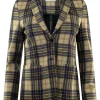 Circolo 1901 Plaid Blazer in Blue