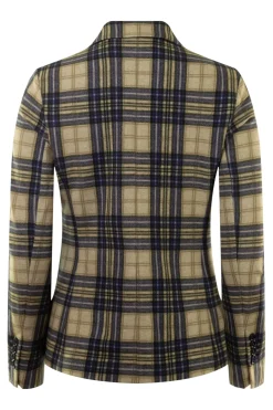 Circolo 1901 Plaid Blazer in Blue