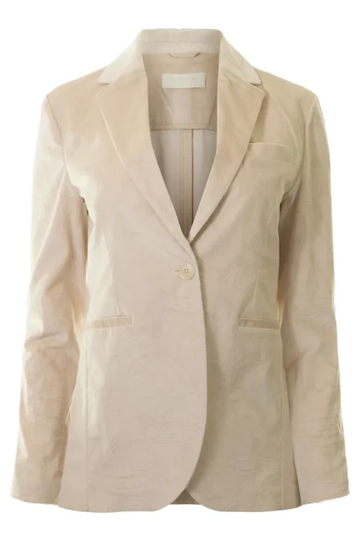 Circolo 1901 Velvet Paisley Slim Blazer