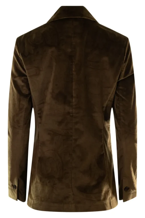 Circolo 1901 Velvet Paisley Slim Blazer