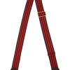 Clare V. Adjustable Crossbody Strap in Black Red Mini Stripe