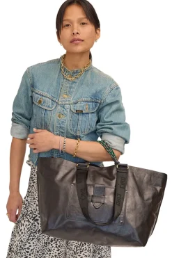 Clare V. Grande Bateau Tote in Black New Look