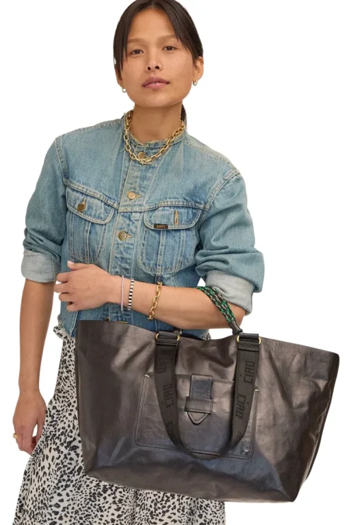 Clare V. Grande Bateau Tote in Black New Look