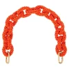 Clare V. Shortie Strap in Poppy Seed Bead Link