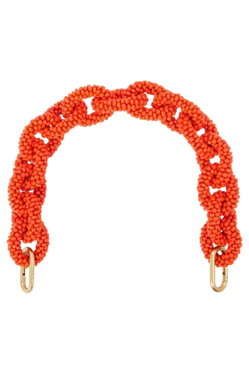 Clare V. Shortie Strap in Poppy Seed Bead Link