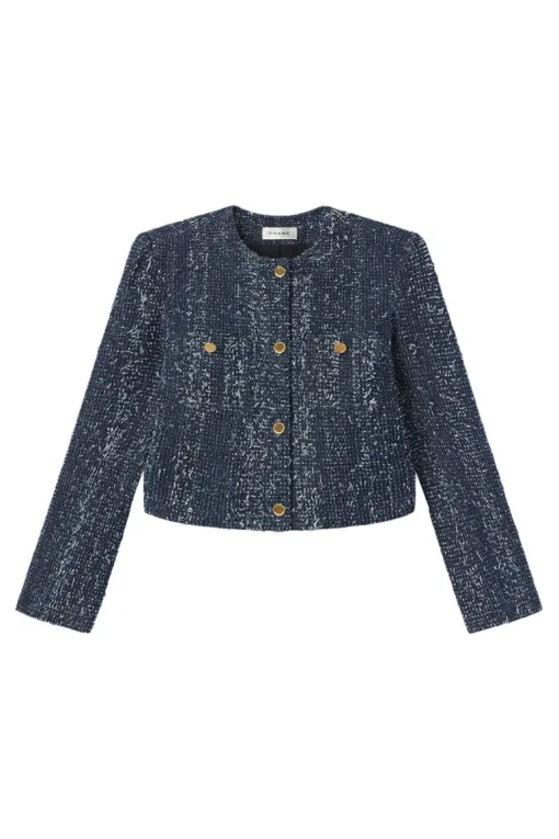 Frame Denim Boucle Jacket in Magic