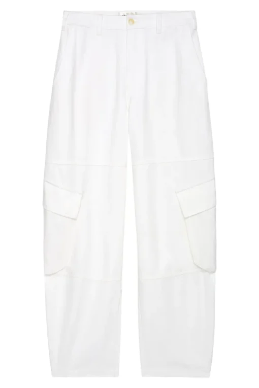 Frame Denim Bubble Cargo in White