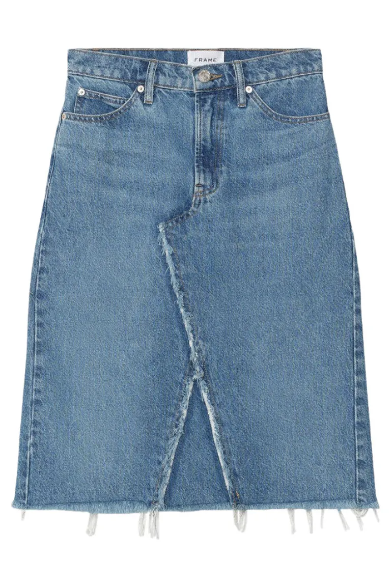 Frame Denim Deconstructed Skirt in Mabel