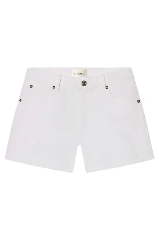 Frame Denim Hang Short in White