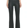 Frame Denim Jetset Flare in Noir Coated