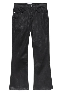 Frame Denim Le Crop Mini Boot in Houndstooth Shine