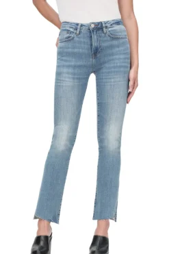 Frame Denim Le Crop Mini Boot Cascade in Wavey