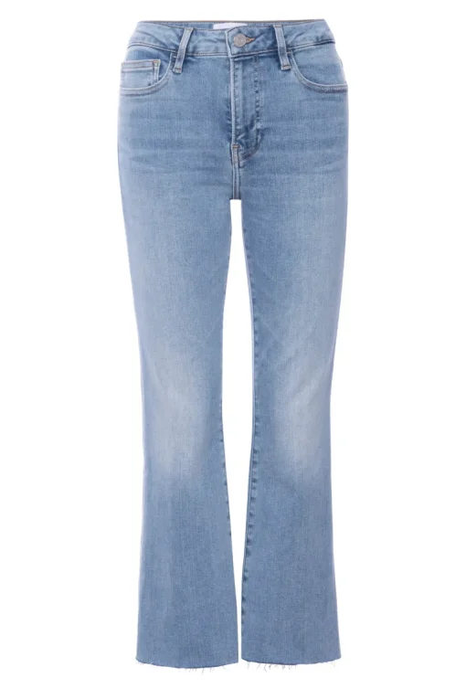 Frame Denim Le Crop Mini Boot Step Fray in Colorado