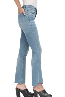 Frame Denim Le Crop Mini Boot Cascade in Wavey