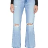Frame Denim Le High 'N' Tight Crop Mini Boot in Rossum 2 Year Rips