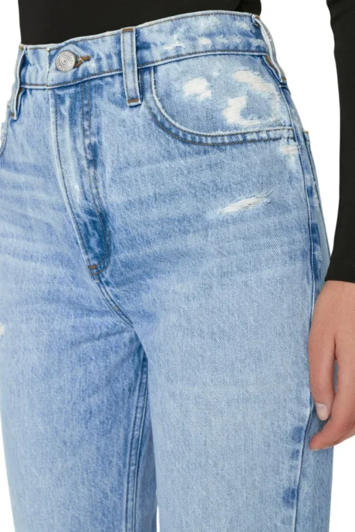 Frame Denim Le High 'N' Tight Crop Mini Boot in Rossum 2 Year Rips