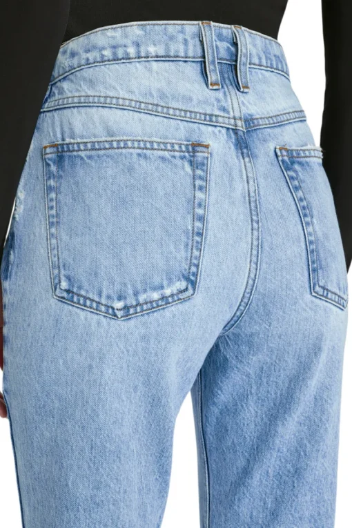 Frame Denim Le High 'N' Tight Crop Mini Boot in Rossum 2 Year Rips