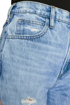 Frame Denim Le High 'N' Tight Crop Mini Boot in Rossum 2 Year Rips
