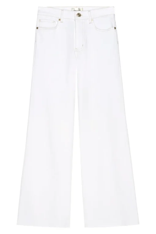Frame Denim Le Palazzo Crop Raw After in Au Natural Clean Raw After