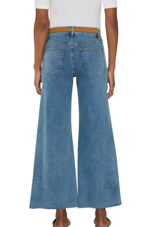 Frame Denim Le Palazzo Crop in Crave Raw After