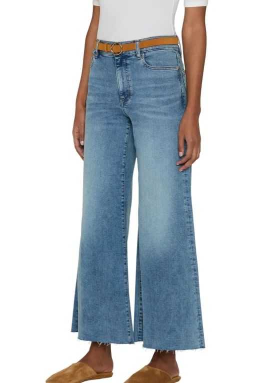Frame Denim Le Palazzo Crop in Crave Raw After