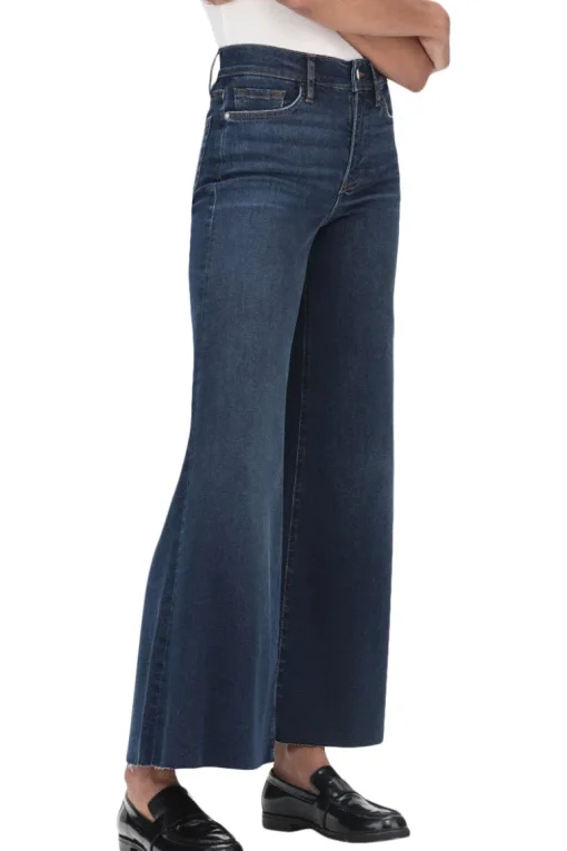 Frame Denim Le Palazzo Crop Raw After in Majesty