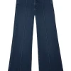 Frame Denim Pintuck Trouser in Highway