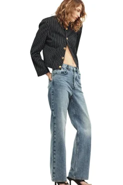 Frame Denim Slouchy Straight Jeans in Divine