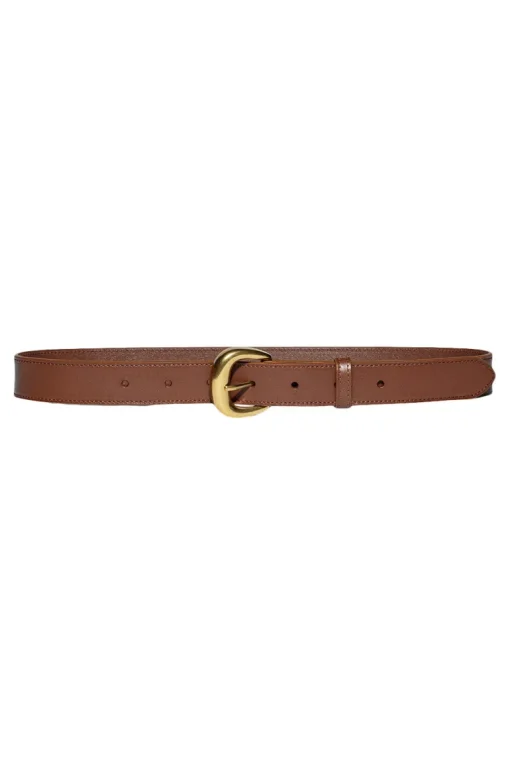 Frame Denim Timeless Buckle Belt in Tobacco