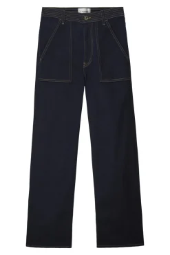 Frame Denim Trapunto Straight in Stargirl