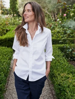 Frank & Eileen Barry Long Sleeve Shirt in White