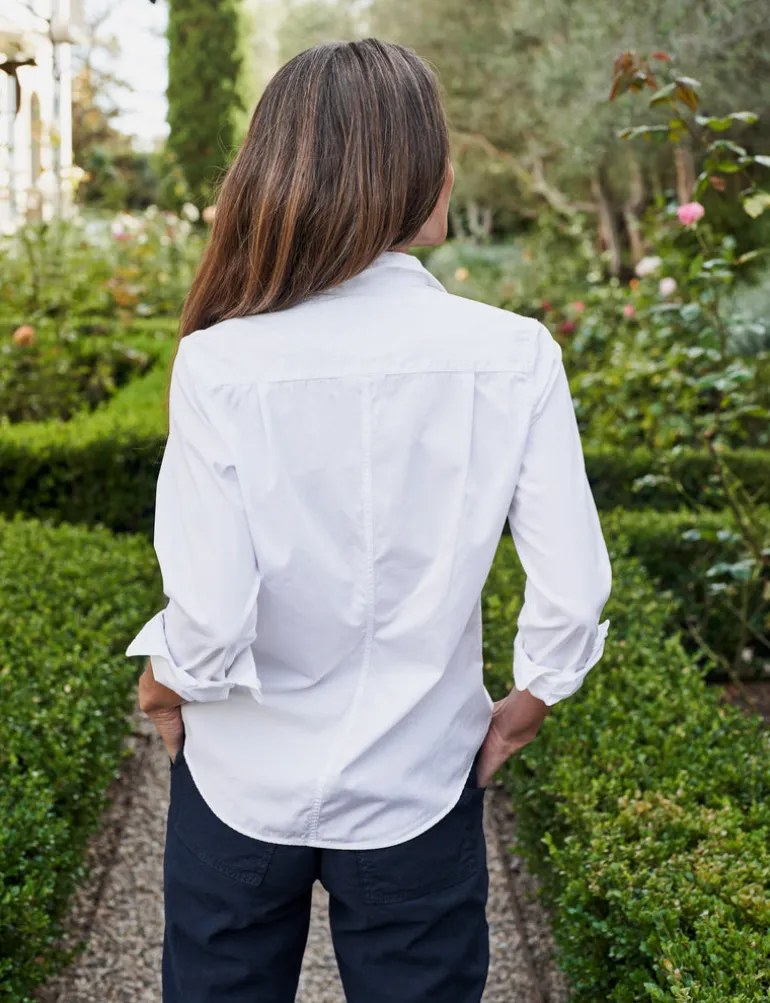 Frank & Eileen Barry Long Sleeve Shirt in White
