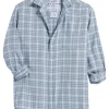 Frank & Eileen Eileen Relaxed Button Up Shirt in Cream, Gray, Blue Check