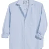 Frank & Eileen Eileen Relaxed Button Up Shirt in Light Blue Stripe