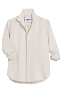 Frank & Eileen Eileen Relaxed Button Up Shirt in Textured Glitter