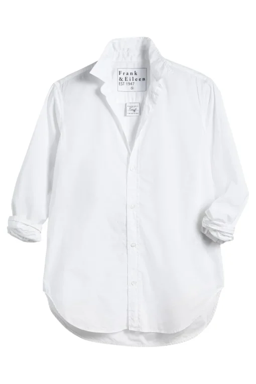 Frank & Eileen Frank Poplin Button Down in White