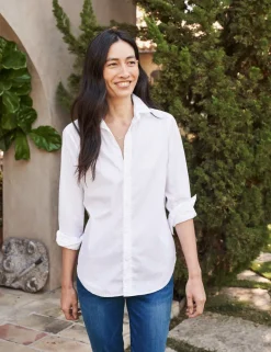 Frank & Eileen Frank Poplin Button Down in White