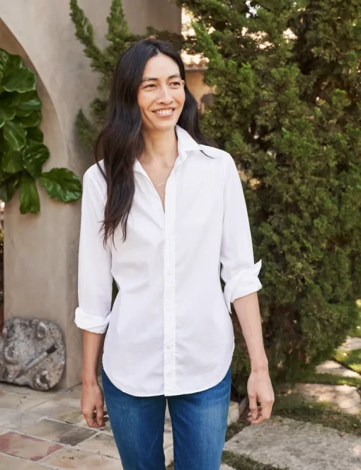 Frank & Eileen Frank Poplin Button Down in White