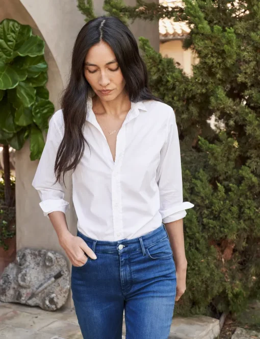 Frank & Eileen Frank Poplin Button Down in White