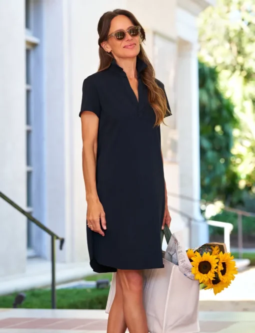 Frank & Eileen Lauren Polo Dress in British Navy