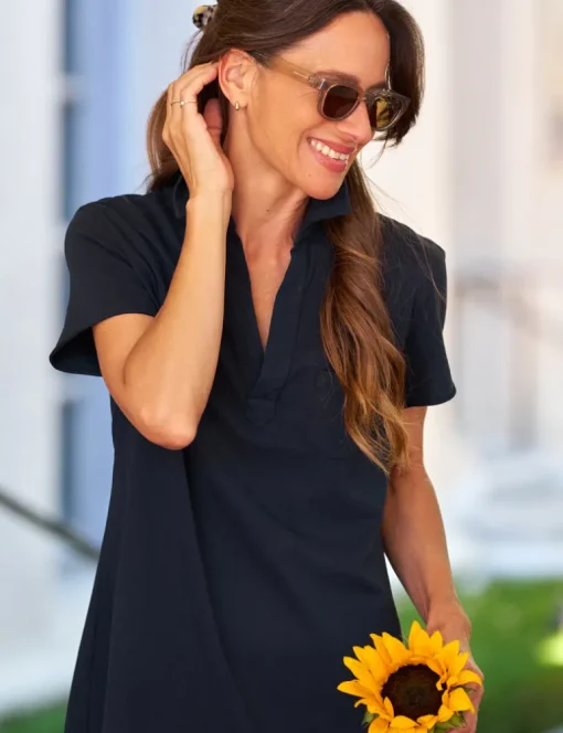 Frank & Eileen Lauren Polo Dress in British Navy