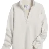 Frank & Eileen Patrick Popover Henley in Light Heather Gray Melange