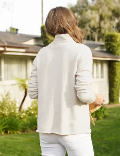 Frank & Eileen Patrick Popover Henley in Light Heather Gray Melange