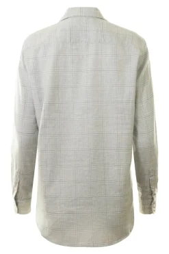 Frank & Eileen Relaxed Button-Up Shirt in Gray, White Plaid