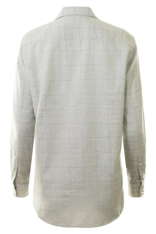 Frank & Eileen Relaxed Button-Up Shirt in Gray, White Plaid